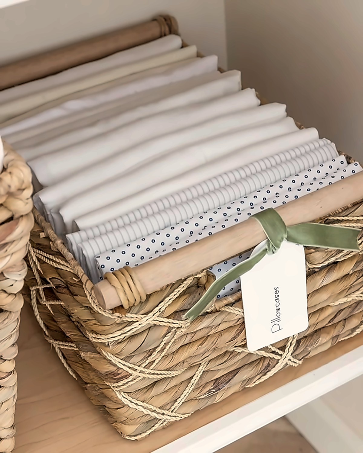 Seagrass Linen Basket