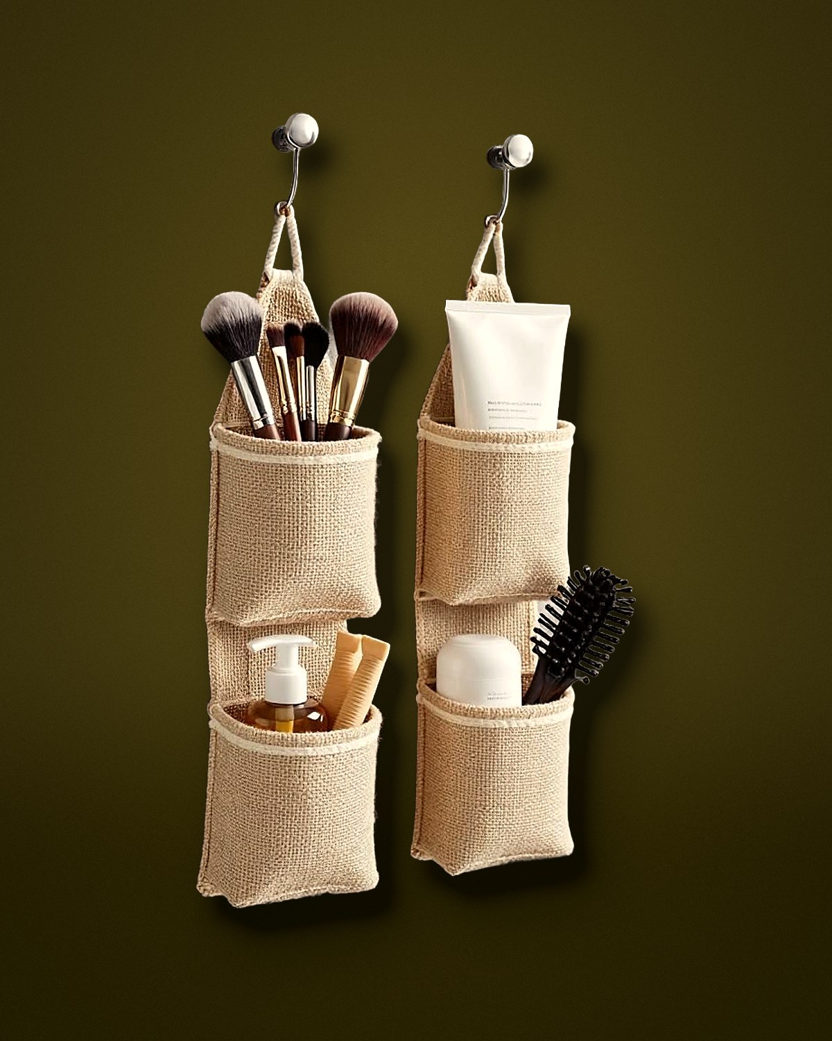 Jute Vanity Pockets